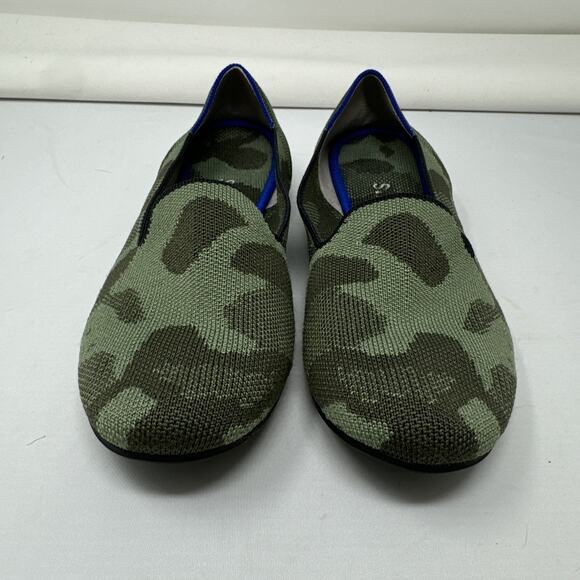 Rothy's The Loafer in Olive Camo Size 8.5 Comfort Travel Knit Slip On - Picture 2 of 6